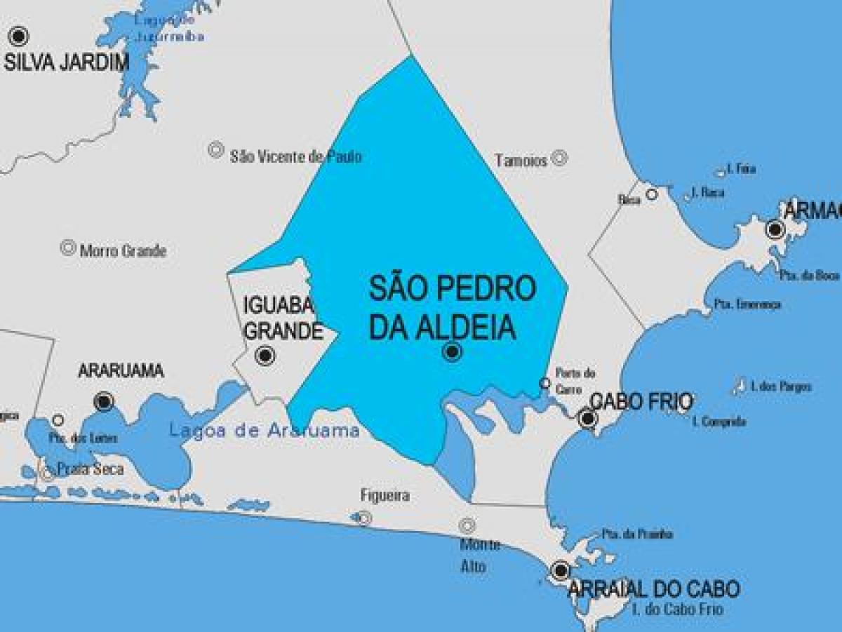 Kartet av Sao Pedro da Aldeia kommune