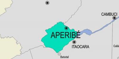 Kart over Aperibé kommune