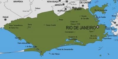 Kart over Rio Bonito kommune