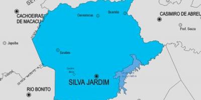 Kart over Silva Jardim kommune
