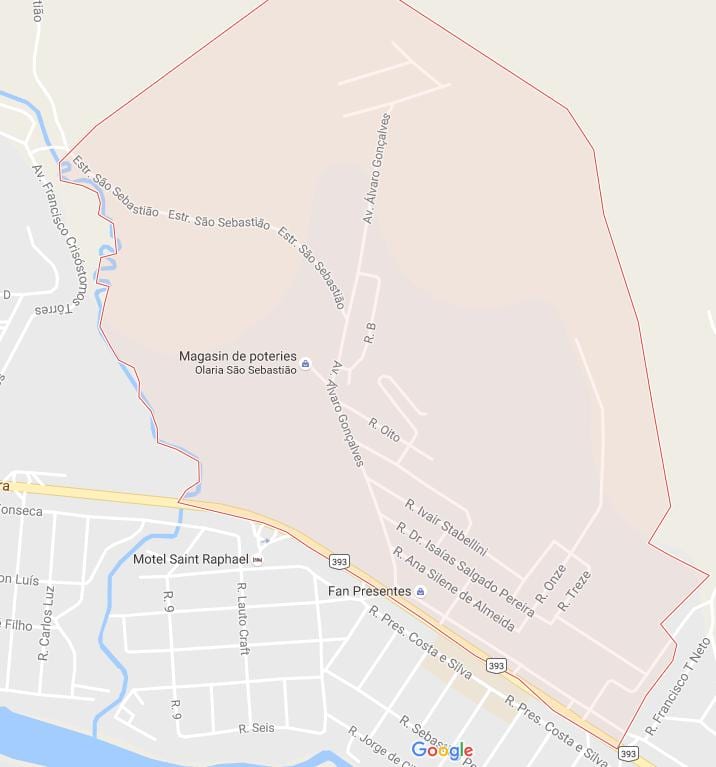 Kart av Bairro de Fátima