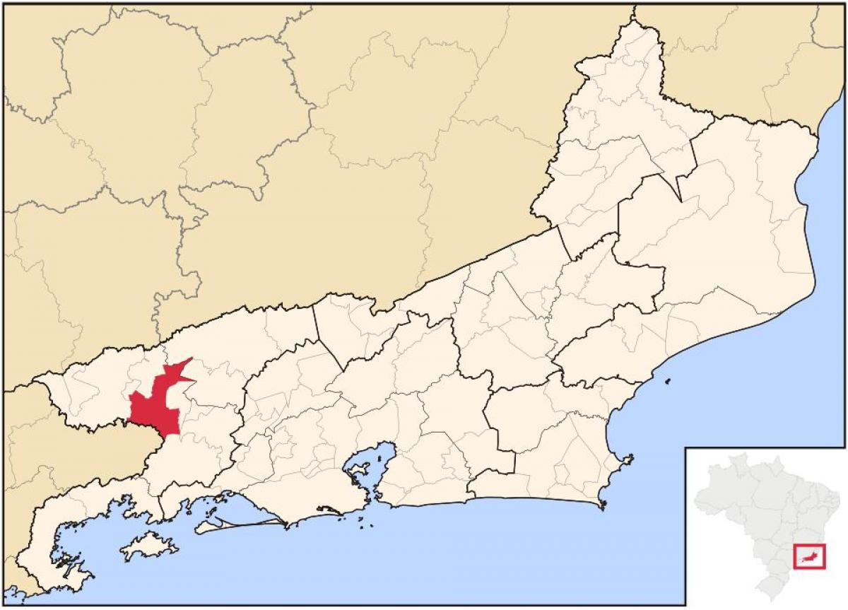 Kart av Barra Mansa