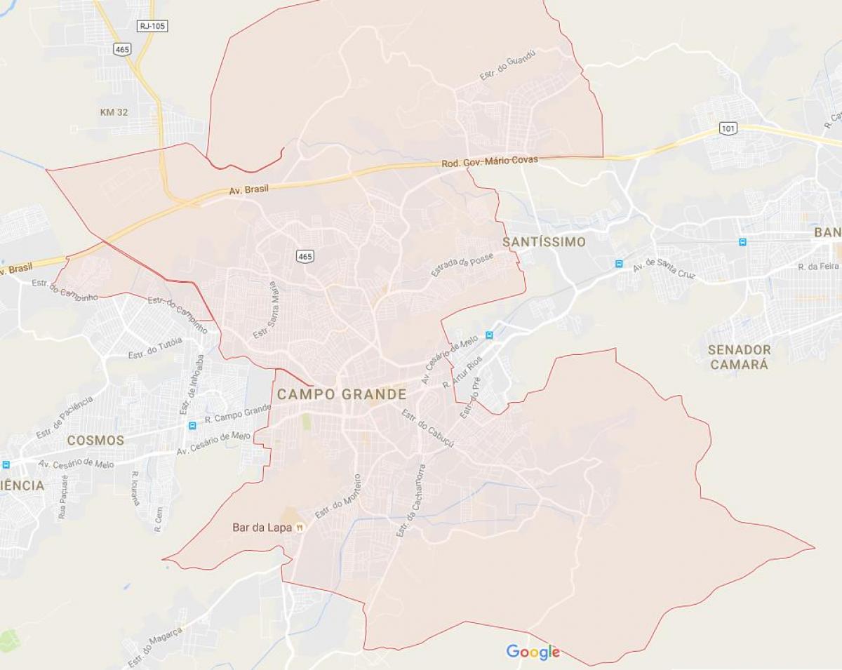 Kart av Campo Grande