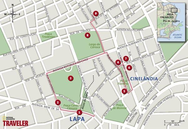 Kart over Cinelândia
