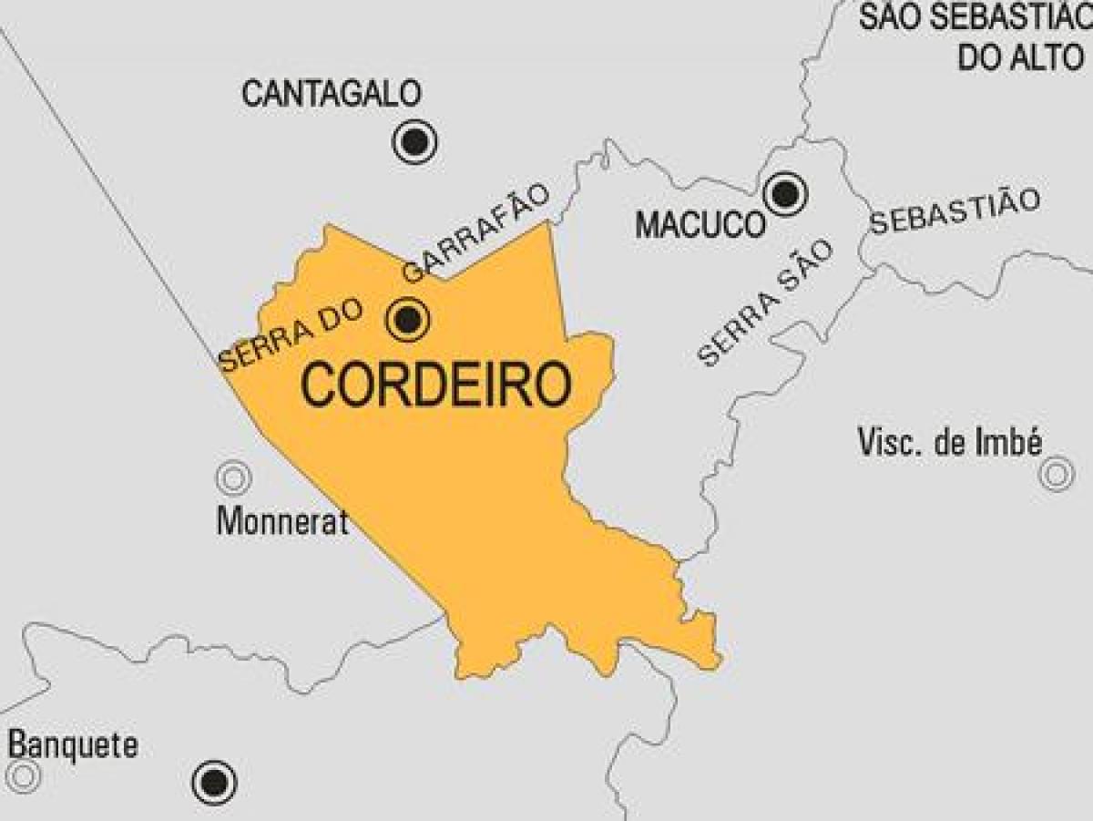 Kart over Cordeiro kommune