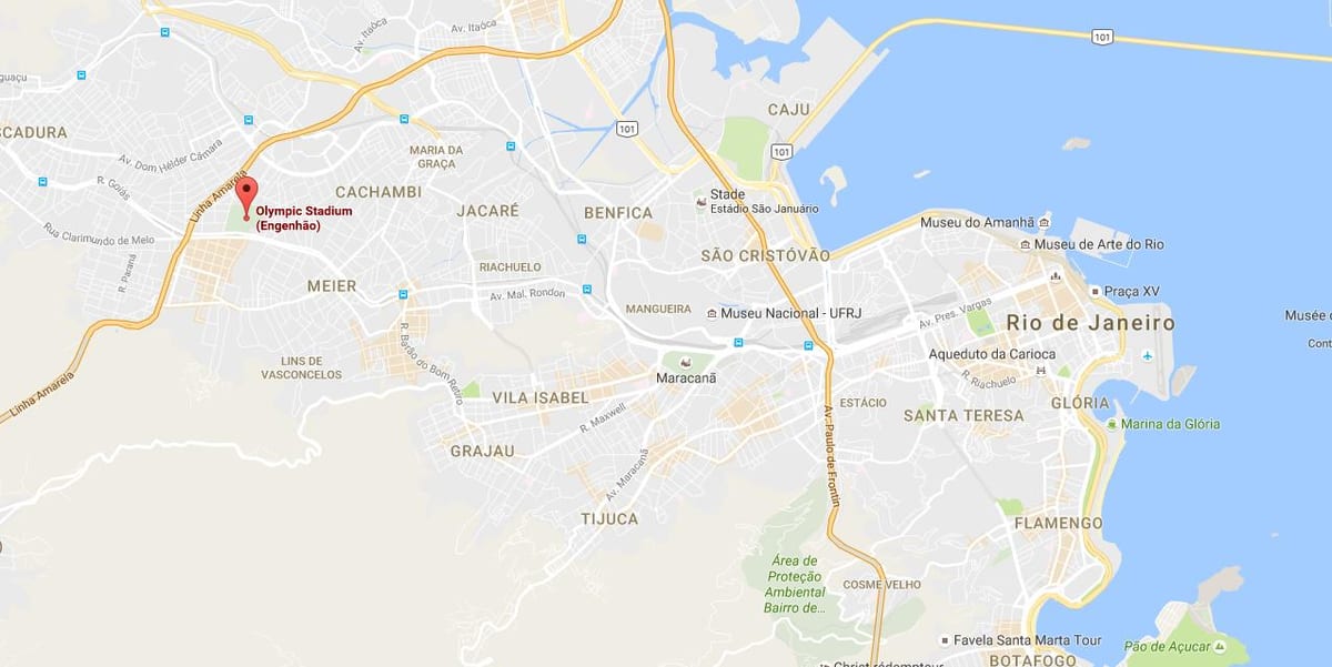 Kart over Engenhão