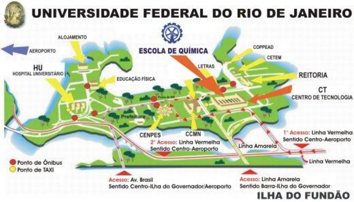 Kart av Federal university of Rio de Janeiro