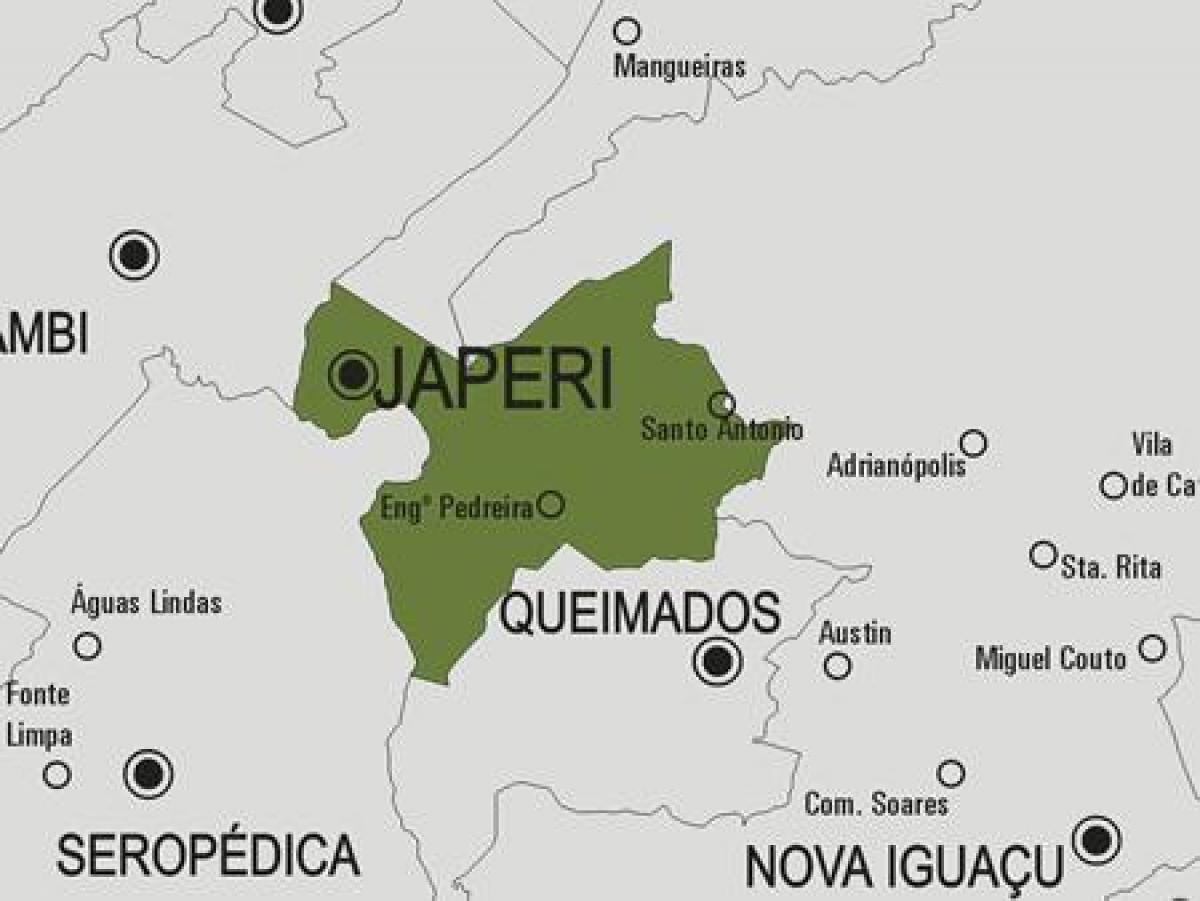 Kart over Japeri kommune