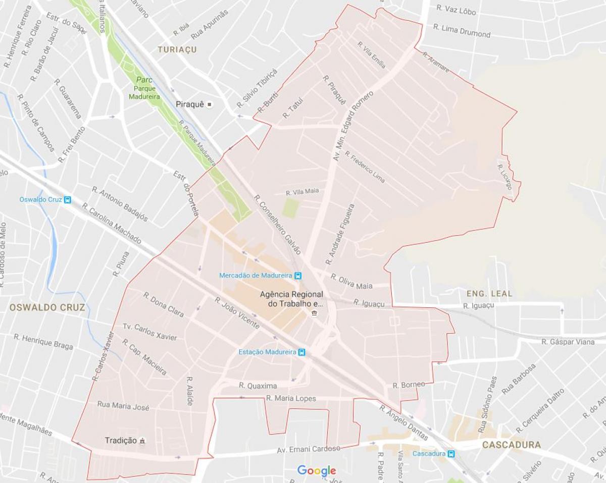 Kart over Madureira
