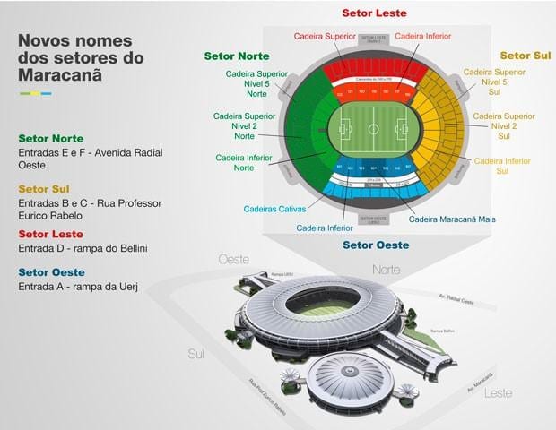 Kart over Maracanã