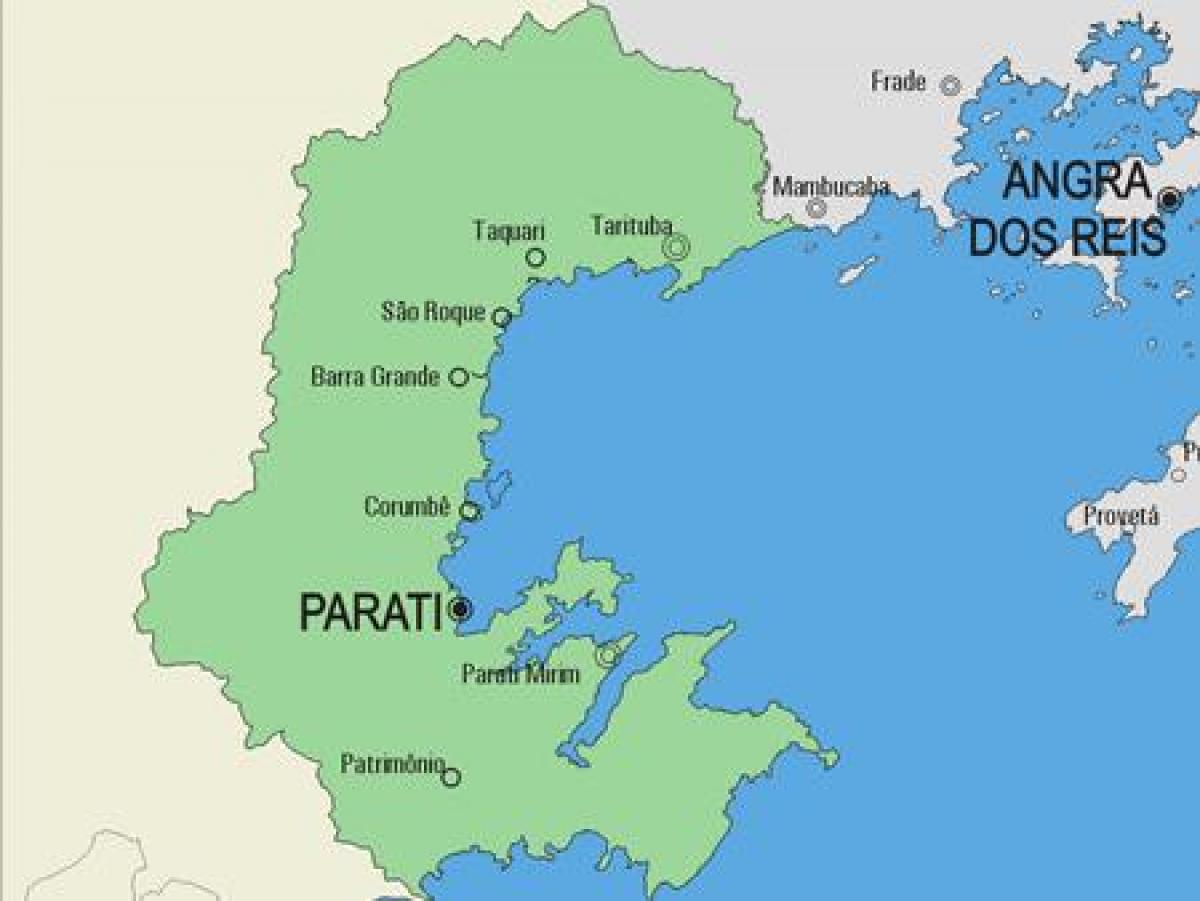 Kart av Parati kommune