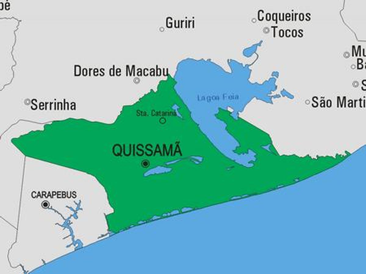 Kart over Quissamã kommune