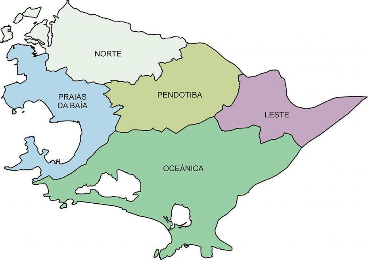 Kart over Regionene Niterói