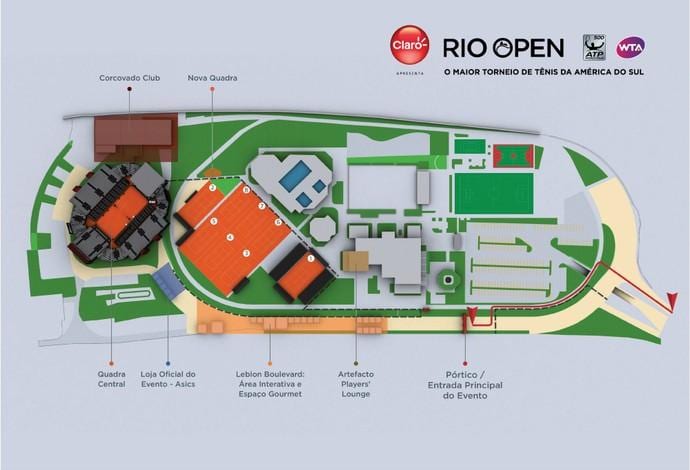 Kart over Rio Åpen