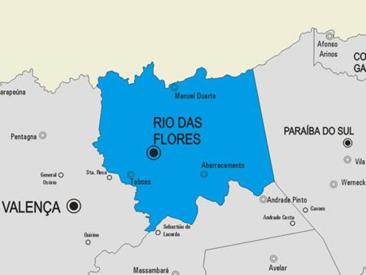 Kart av Rio das Ostras kommune