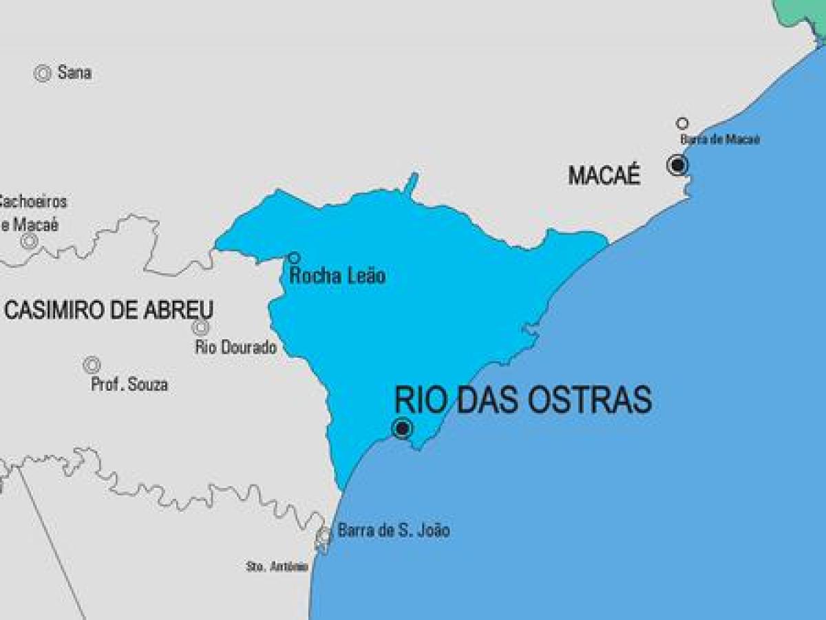 Kart over Rio de Janeiro kommune