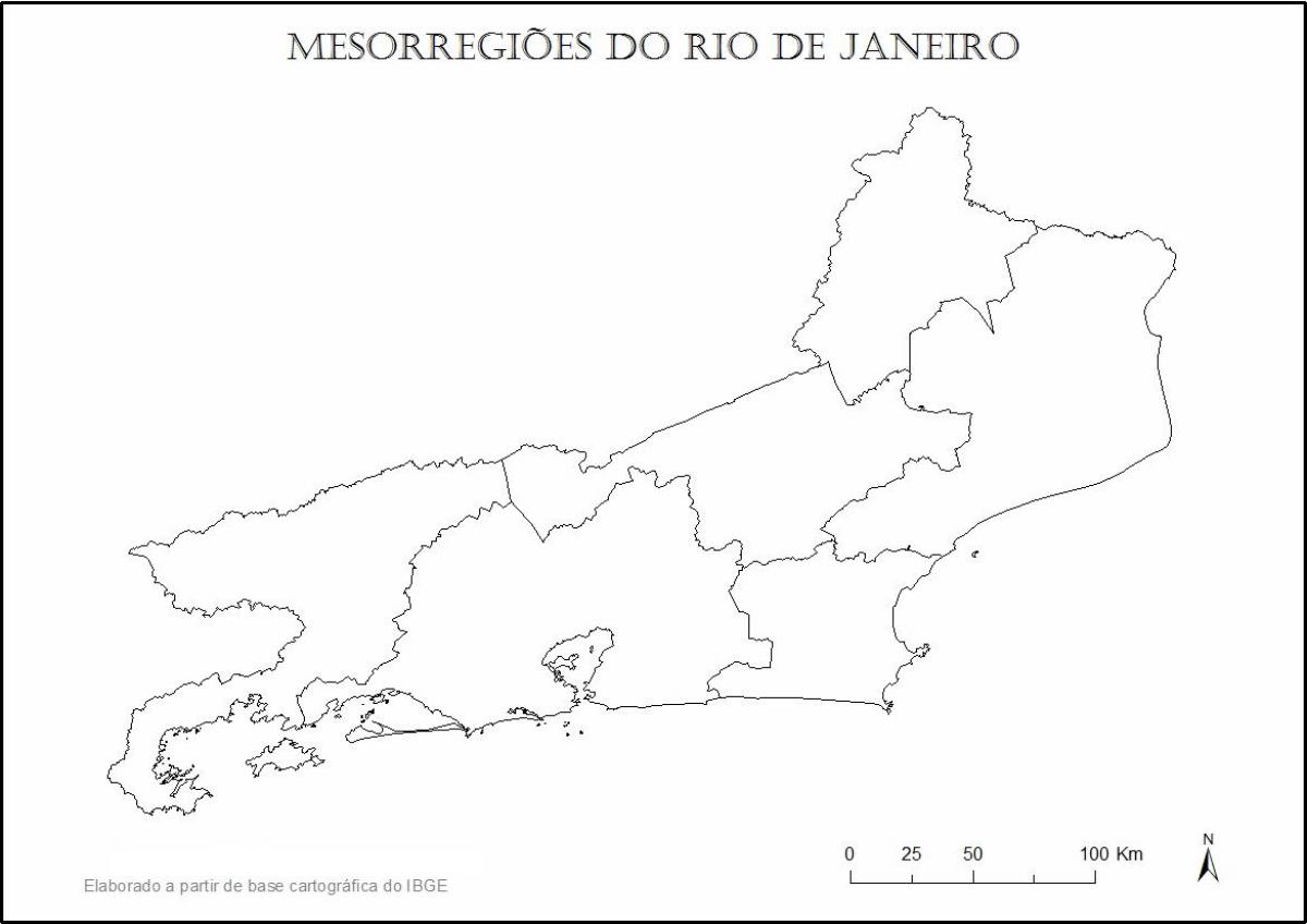 Kart over Rio de Janeiro virgin