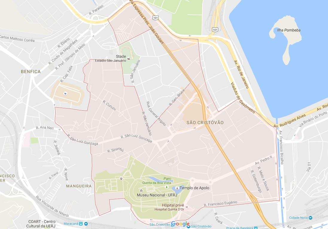 Kart av São Cristóvão