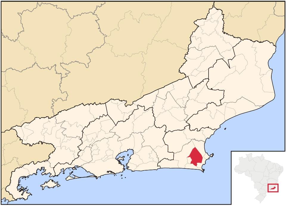 Kartet av Sao Pedro da Aldeia