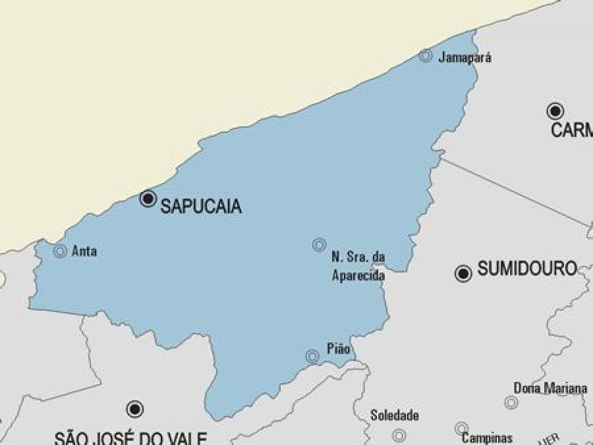Kart over Sapucaia kommune