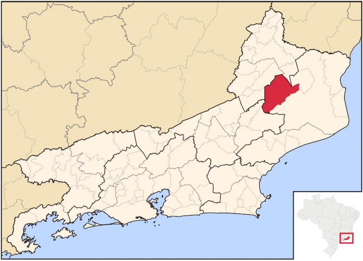 Kart av São Fidélis