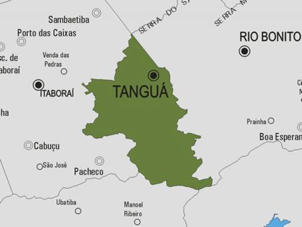 Kart over Tanguá kommune
