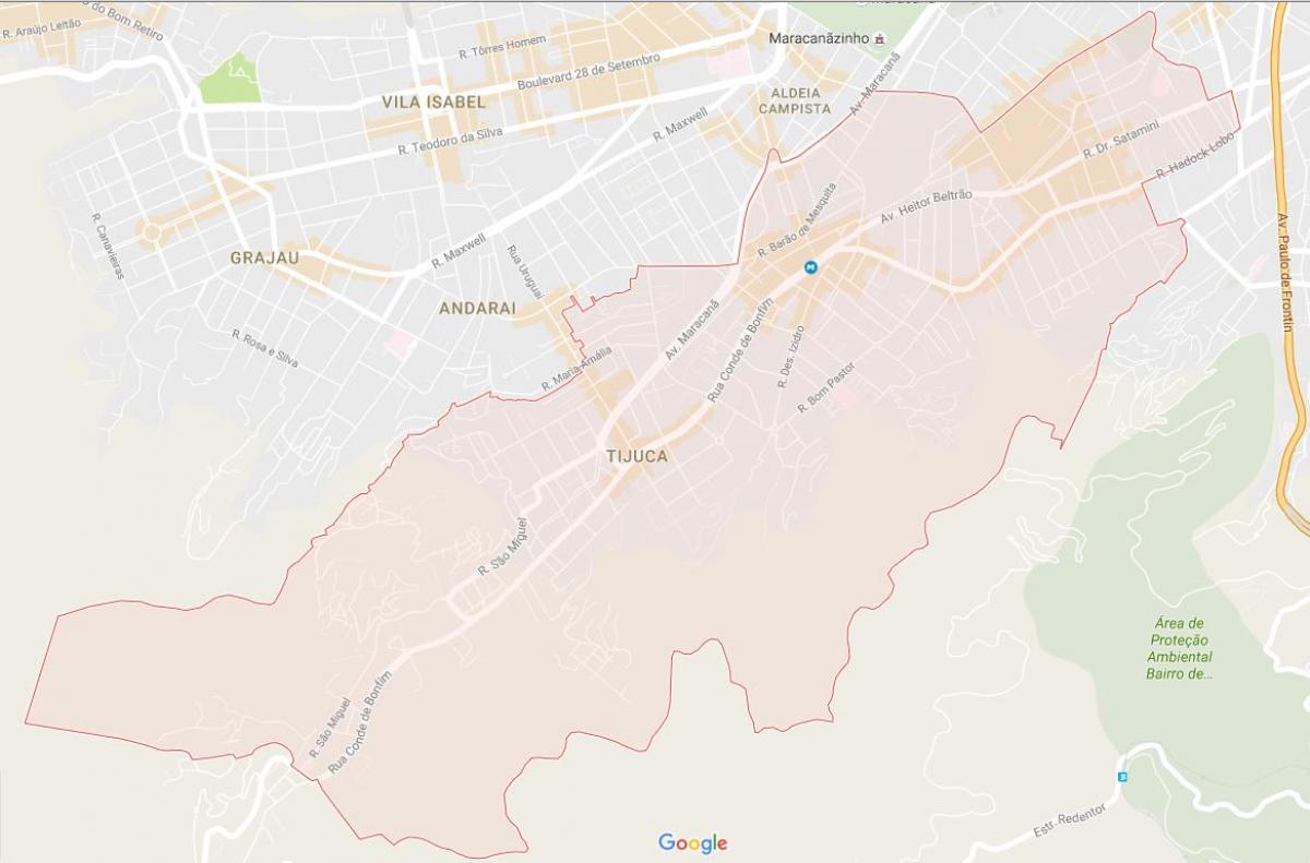 Kart av Tijuca