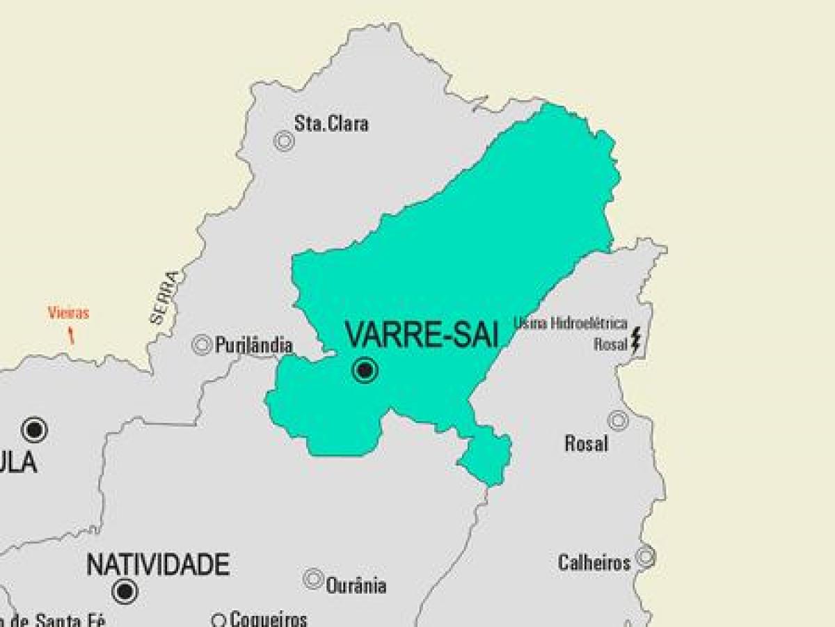 Kart av Volta Redonda kommune