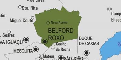 Kart over Belford Roxo kommune