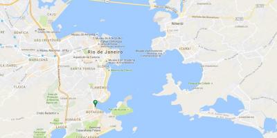 Kart over Botafogo-stranden