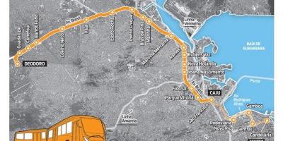 Kart over BRT TransBrasil