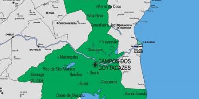 Kart over Carapebus kommune