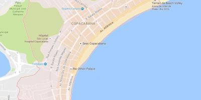 Kart over Copacabana
