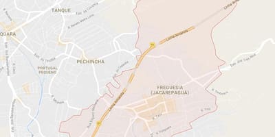 Kart over Freguesia de Jacarepaguá
