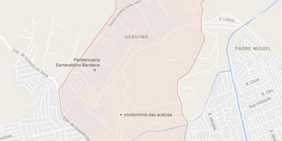 Kart over Gericinó