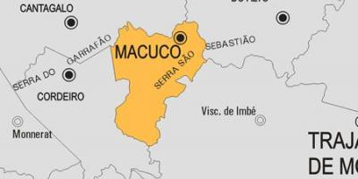 Kart over Macuco kommune