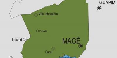 Kart over Magé kommune