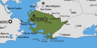 Kart av Niterói kommune