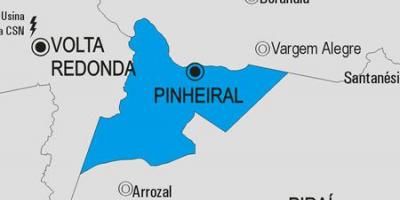 Kart over Pinheiral kommune