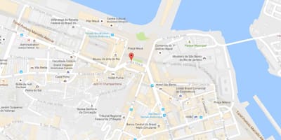 Kart av Praça Mauá