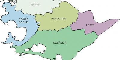 Kart over Regionene Niterói