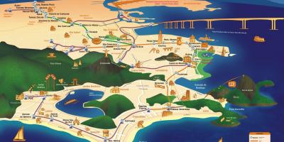 Kart over Rio monumenter