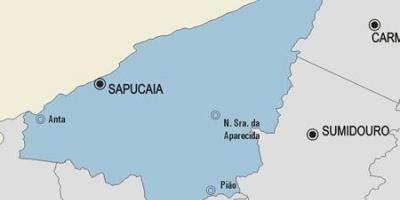Kart over Sapucaia kommune