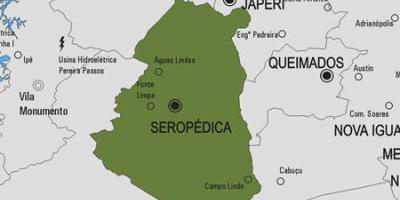 Kart over Seropédica kommune