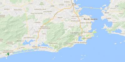 Kart over Recreio dos Bandeirantes beach