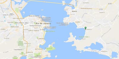 Kart over stranden São Francisco