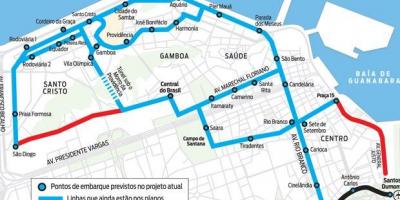 Kart av VLT Carioca
