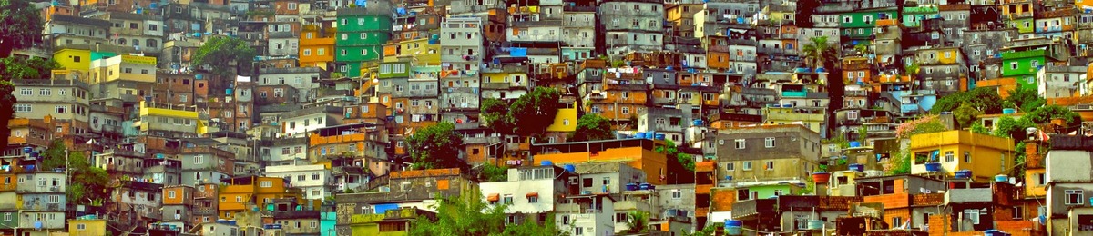 Rio de Janeiro kart over Favelas
